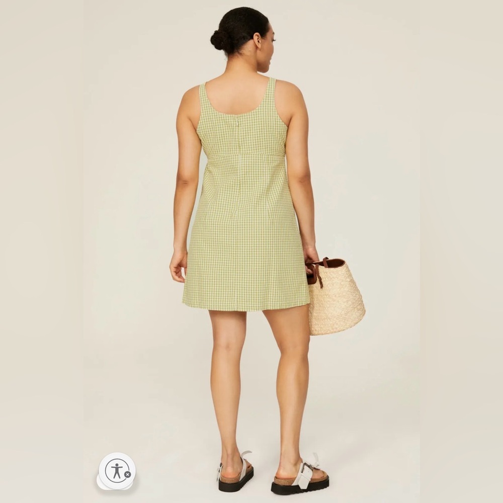 Levi’s Roy Structured Dress in Green Gingham - Picture 4 of 11